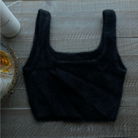 Babaton Square Neck Cropped Tank, XXS - Picture 4 of 4